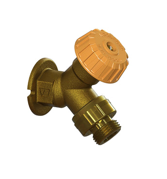Model 24 mild climate vacuum breaker protected wall faucet Metal Handle Rough Brass