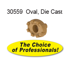 30559 Oval Wheel Handle - Powder Coated