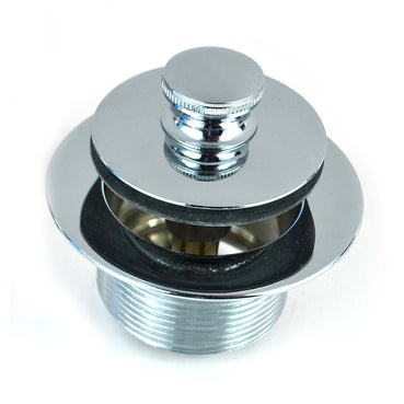 38308-CP PUSH PULL® Tub Closure, 1.625-14 x 1.25, 3.10-In Flange Chrome Plated