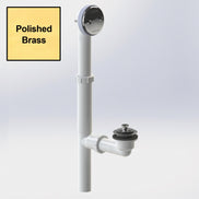 550-LT-PVC-PB Lift & Turn Bath Waste PVC, DuraBrass