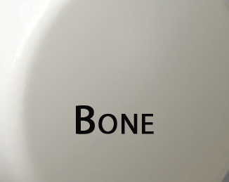 01024BO Overflow Plate Screw - Brass - 2.25"  - Bone