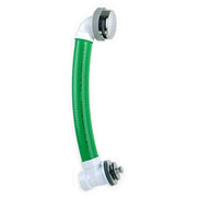 FLEX240-ZRI-PVC-CP-NWO  WatcoFlex® Zinc Body, 24.0-in. flexible tubing, Sch 40 PVC, Chrome Plated, No Weld Overflow Elbow