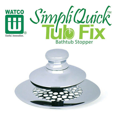 Watco SimpliQuick Tub Fix Bathtub Hair Catcher - White