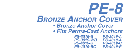 PE-8 Anchor Cover Brass